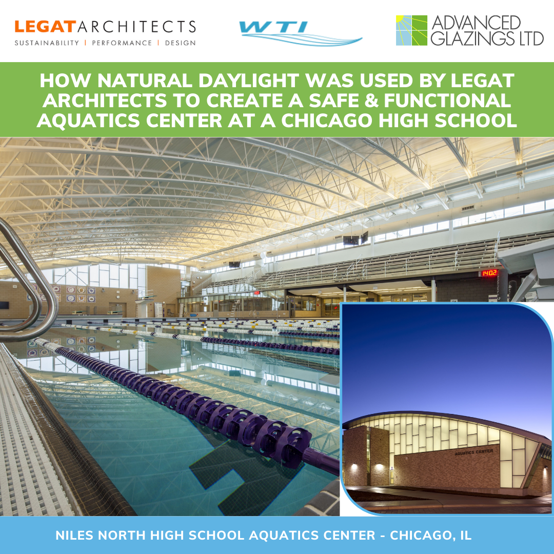 How Natural Daylight was Used by Legat Architects to Create a Safe & Functional Aquatics Center at a Chicago High School