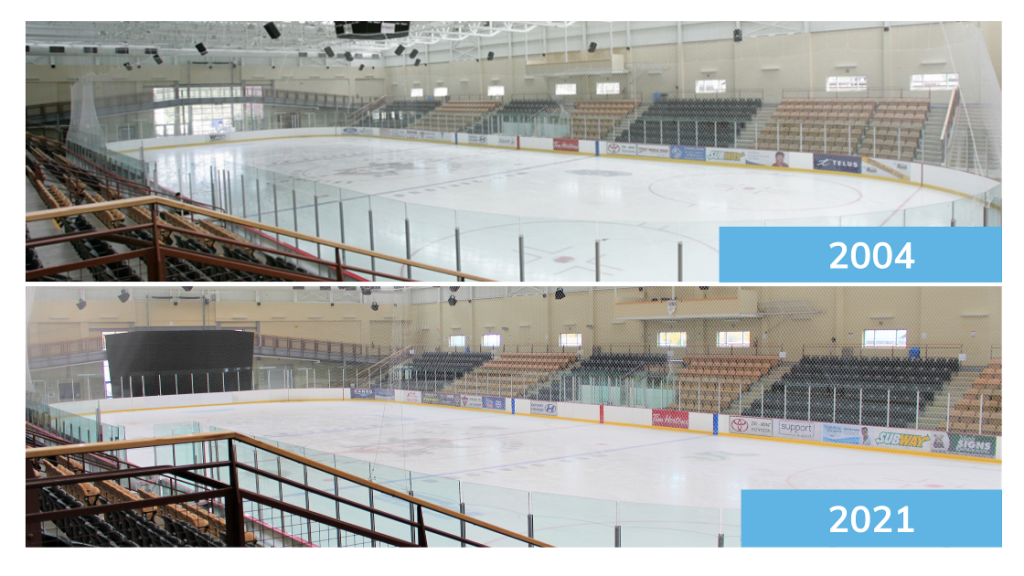 Port Hawkesbury Civic Centre in 2004 with Solera daylighting