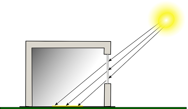 How vision glass transmits light — specular, no scattering