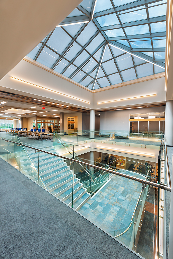 Henrietta Public Library — Solera skylight over staircase