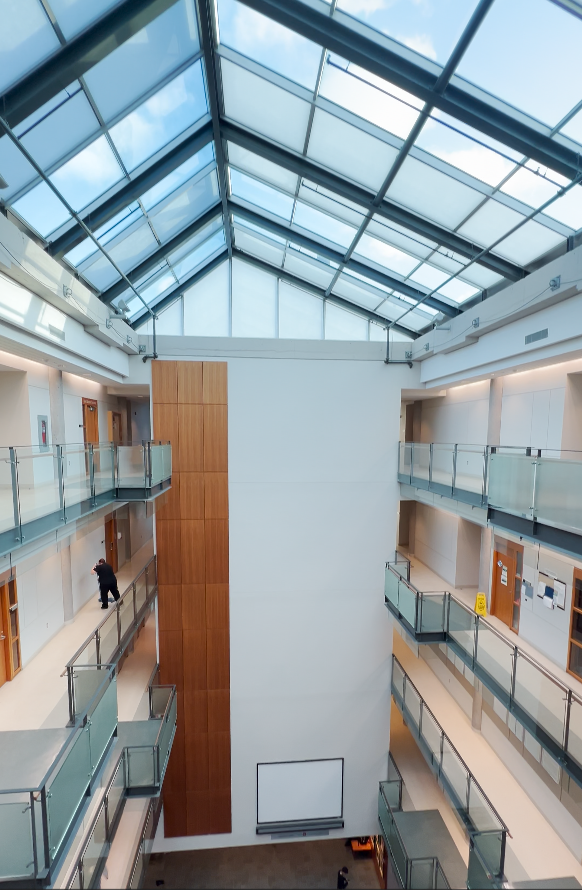 Kenneth C. Rowe Management Building interior daylighting
