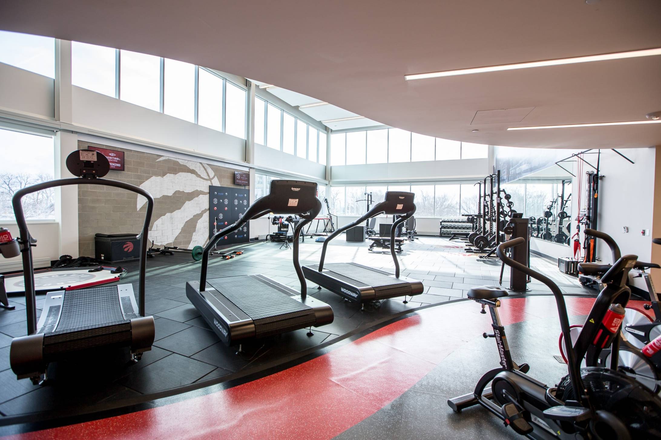Toronto Raptors training and conditioning area